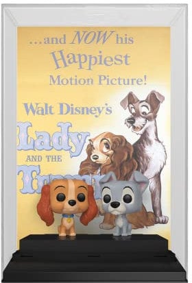 Funko Pop! Movie Poster: Disney - Lady & The Tramp & The Tramp - Vinyl-Sammelfigur - Geschenkidee - Offizielle Handelswaren - Spielzeug Für Kinder und Erwachsene - Modellfigur Für Sammler und Display