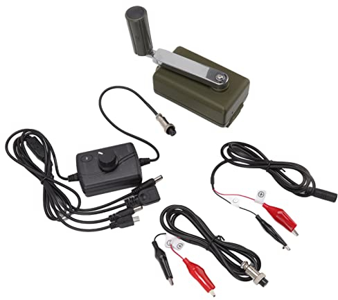 30W Handkurbel-Generator Tragbarer Manueller Handkurbel-Generator Wasserdichter Outdoor-Char-Notfall, Aufladen des Handy-Computers