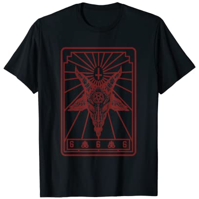 Baphomet Tarot-Kreuz, Ziege, Pentagramm, Leviathan-Kreuz T-Shirt