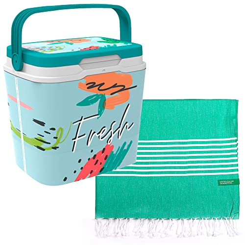 WELL HOME MOBILIARIO & DECORACIÓN Frigorifero Life Story 29 Litri Fresh Fruit + Hamman 80x165cm 170gsm 100% cotone verde…
