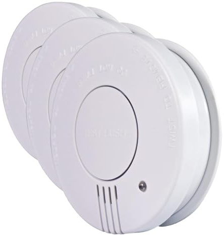 Smoke Detector With Hush Feature (Pack of 3)