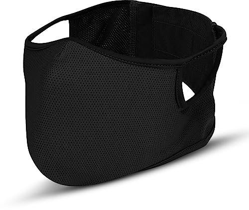 AOUTACC Masque de tir, Demi-Masque en Silicone, Tactique Multifonctionnel, Respirant, pour l'extérieur, BBS, Paintball, tir, Jeu de Survie CS (Noir (M))