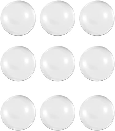 Gommini Paracolpi in Silicone Trasparente, Diametro 19 mm Spessore 9,5 mm, Paracolpi per Porte, Mobili, Cassetti, Armadio, Finestre - Pz 9