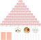 70 Pièces 5ml/5g Conteneur Cosmétique Bidon Vide Transparent Noir Et Blanc Petit Pot Plastique, Pot Vide Cosmétiques Peut être Utilisé Pour Le Baume à Lèvres, La Lotion, La Crème (Orange Rouge)
