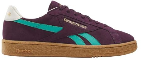 Reebok Unisex Club C Grounds UK Sneaker,Midnightplum Unlshdgreen Blac,43 EU