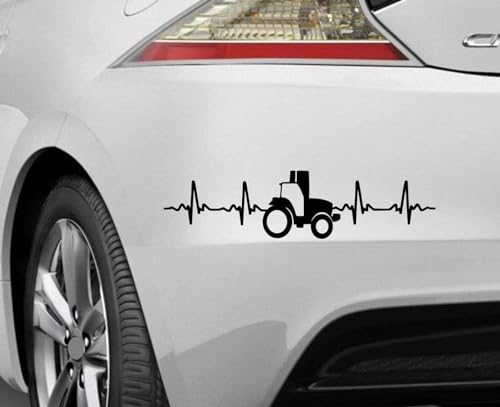 Rakelfix Herzschlag Traktor/Trecker Landwirt Aufkleber Bauer Landwirtschaft Aufkleber Autoaufkleber