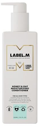 LABEL.M Honey & Oat Moisturising Conditioner 300ml – With Recyclable Pump