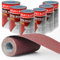 Mojucraft 2.5 Meter Schleifpapier Rolle, Schmirgeltuch Rolle Schleifleinen 40/80/120/180/220 Korund Schleifpapier set für Metall und Holz