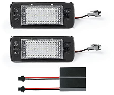 LLCTOOLS - Nummernschildbeleuchtung Langlebig & Effizient - Kennzeichenleuchte LED kompatibel mit Opel - Hochwertige LED Kennzeichenbeleuchtung - 2x Auto Kennzeichenleuchten mit wenig Stromverbrauch