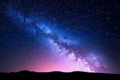 Milky Way In The Night Sky, 5000 Piece Jigsaw Puzzle, Decorative Wall Art, Beautifully Illustrated Jigsaw Puzzle, 5000 Piece Adult Jigsaw Puzzle, Perfect