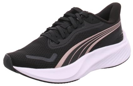PUMA Pounce Lite, Scarpe per Jogging su Strada Unisex-Adulto, Nero Oro Rosa, 44.5 EU