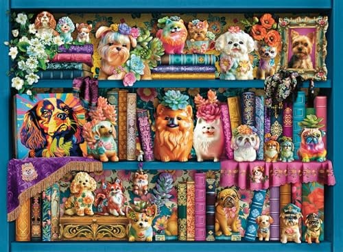 Ravensburger Precious Porcelain Pups 500 Teile Puzzle | Stabiles, blendfreies Design | FSC-zertifiziertes nachhaltiges Produkt