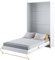 Friderik Concept PRO 2 CP-02 Wandklappbett Vertikal Schrankbett, 120x200 cm (Weiß)