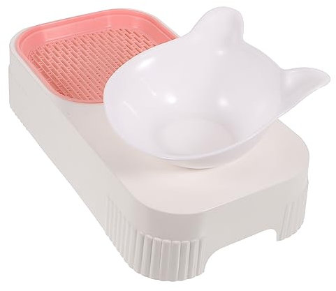 Yardwe Cat Food Dispenser Automatic Slow Feeder Pet Bowl Cat Grass Planter Hydroponic Catnip Plant Pot Thick Plastic