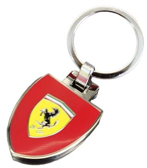 QWZWFC88 Porte Clef Voiture pour Ferrari, Porte-clés de Voiture pour Homme et Femme Voiture Accessoires,Red