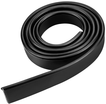 Gummilippe Abzieher 105CM Schwarz,Scheibenwischer Gummi,Wischergummi,Zuschneidbar Ersatz Abzieher Gummi Silikon,Weich Fensterwischer Kann Geschnitten Werden,Soft Ersatzgummi für Fenster Glas