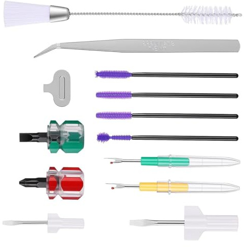 Laikoutd 17-teiliges Nähmaschinen Reparaturwerkzeug Set für schnelle Reparaturen und Anpassungen, inklusive Bürsten Nähreinigungsset