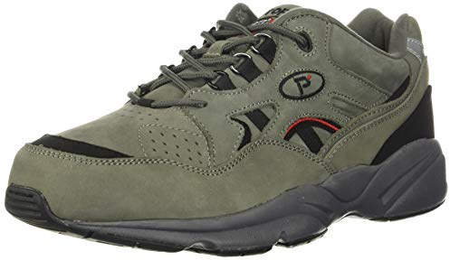 Propét Men's Stability Walker Walking Sneakers Medicare Approved Shoes, Grey, 11.5 X-Wide