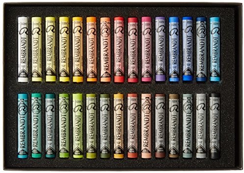 Rembrandt Professionelles Weiche Pastelle Set Allgemeine Farbauswahl | 30 ganze Pastelle