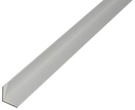 Alberts 473617 Winkelprofil | Aluminium, silberfarbig eloxiert | 1000 x 10 x 10 mm