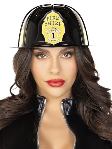 Leg Avenue Black Fireman Hats & hoods black