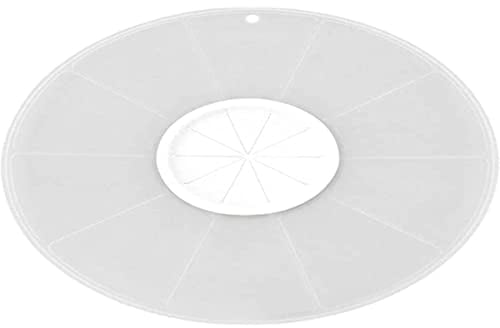 Zenker Coperchio Paraspruzzi Antischizzi in Plastica Ø30 x 0,3 cm con Foro Centrale in Silicone Adattabile a ciotole da 11 a 30 di diametro per Fruste Elettriche e Minipimer