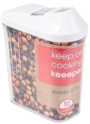 keeeper Paola Dispensador de Cereales, PE/PS, Blanco, 750 ml
