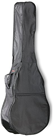 Stagg 17584 Tasche für 1/4 Gitarre (strapazierfähiges Nylon, Saiten, Brücke) schwarz