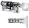 EVVA MCS Hochsicherheits-Doppelzylinder mit 6 Schlüssel, Länge (a/b) 31/51mm (c=82mm), einzigartige Magnet-Technologie (EVVA IKON Entwicklung), Not-u. Gefahrenfunktion BSZ, Modularbauweise, Aufbohr-, Abreiß- und Ziehschutz