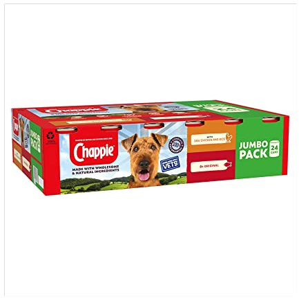 Chappie Dog Food Cans Favourites, 24 x 412g