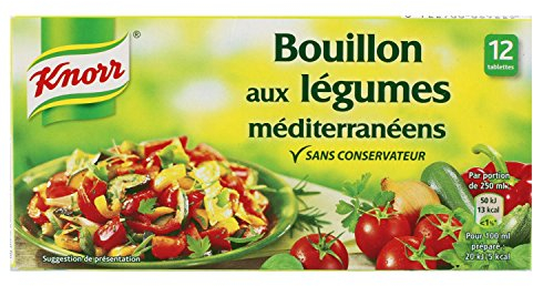 Knorr Gemüsebrühe, mediterran, 12 Würfel, 132 g, 5 Stück