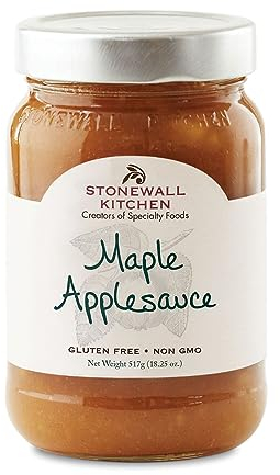Stonewall Kitchen Maple Applesauce – Hochwertiges Apfelmus mit Ahornsirup (481 g) – Köstlicher Herbstgenuss aus Neuengland