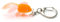 Miniblings Koi Goldfisch Schlüsselanhänger Neon orange - Handmade Modeschmuck I I Anhänger Schlüsselring Schlüsselband Keyring