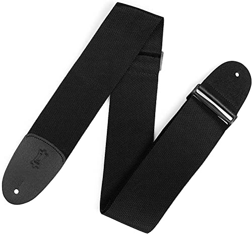 Levy's M8P3-XL-BLK Gitarrengurt aus Polypropylen, extra lang, 7,6 cm, Schwarz