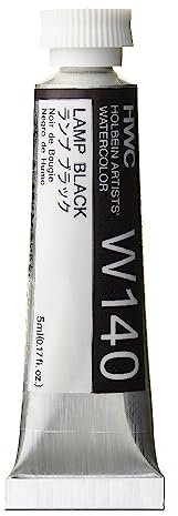 Holbein Aquarelle : 5ml Tube Noir de fumée