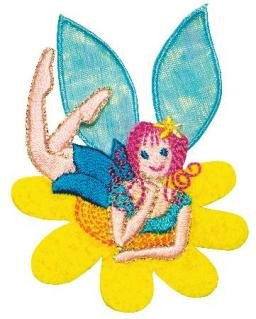 Applikation Prinzessin auf Blume