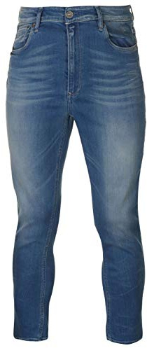 G-STAR Raw Damen Jeans Hose 3301 Relaxed Tapered Stretchdenim Blue Aged