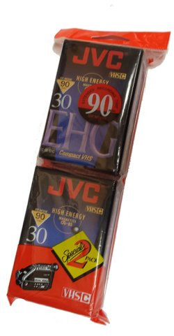 JVC Compact Video Kassetten VHSC, 2 Stück