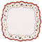 Villeroy & Boch Toy's Delight Assiette de service, 26 x 26 cm, Porcelaine Premium, Blanc/Rouge