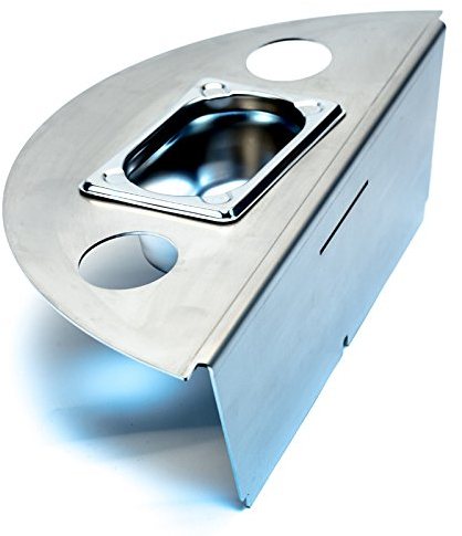 Kette´s Smokereinsatz/Räuchereinsatz aus 2mm Edelstahl BBQ-Smoker kompatibel mit Rösle Kugel (F50 / F50 Air)