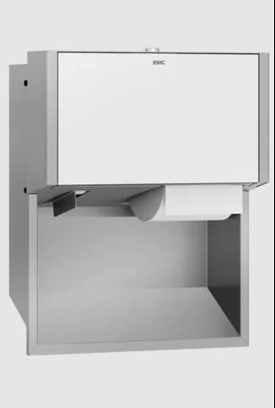 KWC Unterputz WC-Rollenhalter EXOS. für 2 Rollen in 3 verschiedenen Varianten erhältlich, Variante:Front weißes ESG-Glas