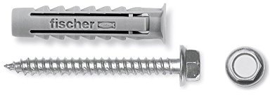 10 PZ TASSELLO TASSELLI NYLON FISCHER SX10 BM CON VITE SX 10 BM SX10BM