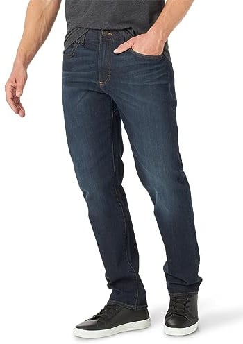 Lee Men's Extreme Motion Athletic Fit Tapered Leg Jean Blue Strike 34W x 30L