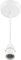 BG Electrical Light Pendant Set, Ceiling Light Rose, Cord and Bulb Holder Kit for B22 Bayonet Bulb, Heat Resistant, White, 6 Flex, 3 Base, 666-01