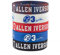 Lorh's store NBA Basketball Allen Iverson Porträt Armband Nummer 3 Silikon Inspirierende Wort Sport Schweißbänder 5 Pcs