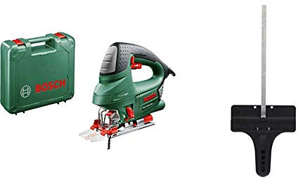 Bosch PST 900 PEL - Sierra de calar (620 W, en maletín) + Bosch 2 608 040 289 - Tope paralelo - - (pack de 1)