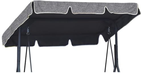 Universal Dachbezug für Hollywoodschaukel Dach-Plane für 2 sitzer ca 112 x 166 cm für Garten-Schaukel Dachplane Ersatzdach Sonnendach Flachs [101]