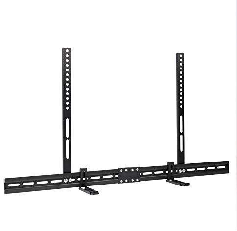 Soundbar Mount, Soundbar Mount on TV, Suitable for TV Mounts with VESA 100 x 100-400 x 700 mm, Soundbar Wall Mount for LG Sony, Maximum Load 6 kg