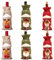 Fantasyon 6 Pcs Christmas Wine Bottle Cover Bags, Santa Snowman Deer Pattern Bottle Wrap Christmas Wine Bottle Gift Bags for Home Dinner Party Decoration