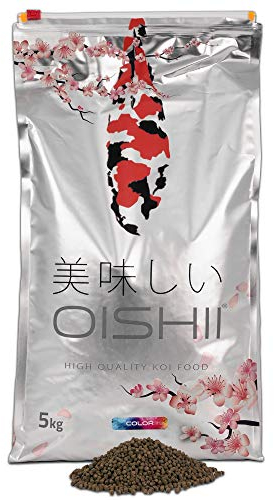 Oishii Koi Company Color • 5kg Premium Koifutter 4mm schwimmend • Koi Frühlingsfutter, Sommerfutter & Herbstfutter • Farbfutter für strahlende & glänzende Koi